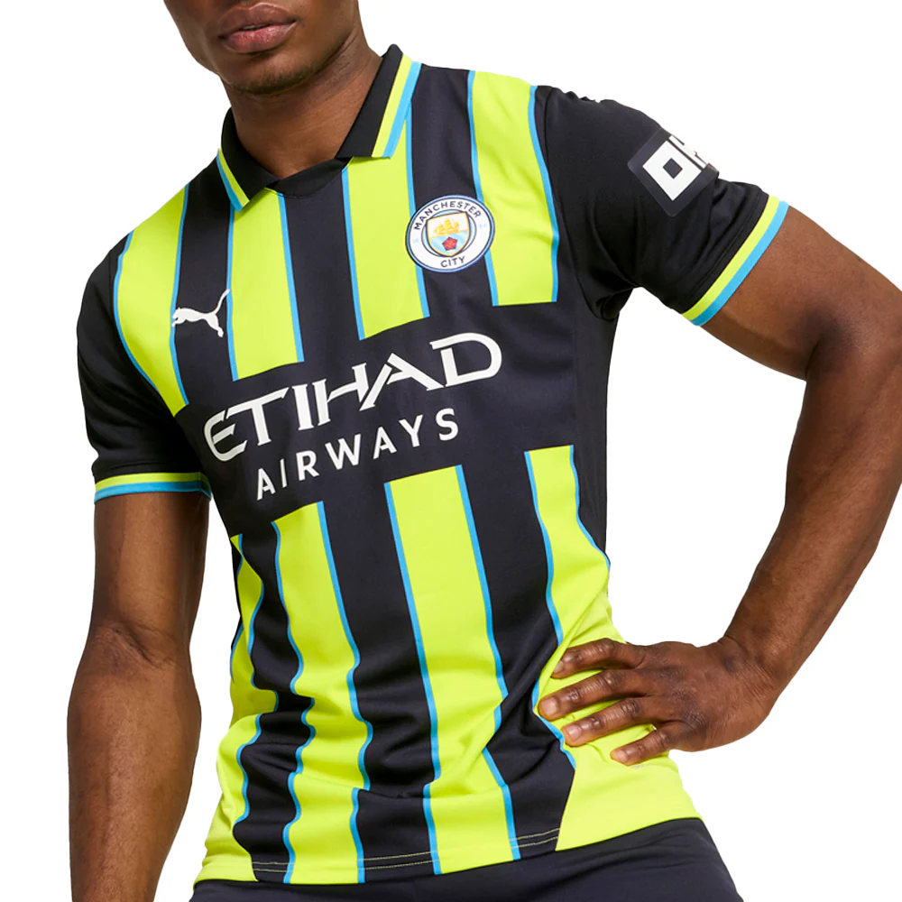 Manchester City F.C. Away Collared Short Sleeve Replica Jersey