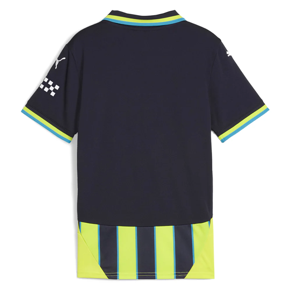 Manchester City F.C. Away Collared Short Sleeve Replica Jersey (Youth) - Image 2