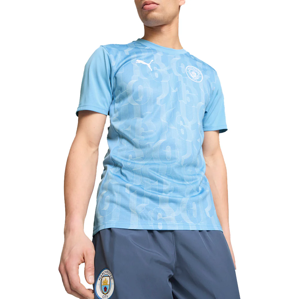 Manchester City F.C. Pre Match Crew Neck Short Sleeve Soccer Jersey