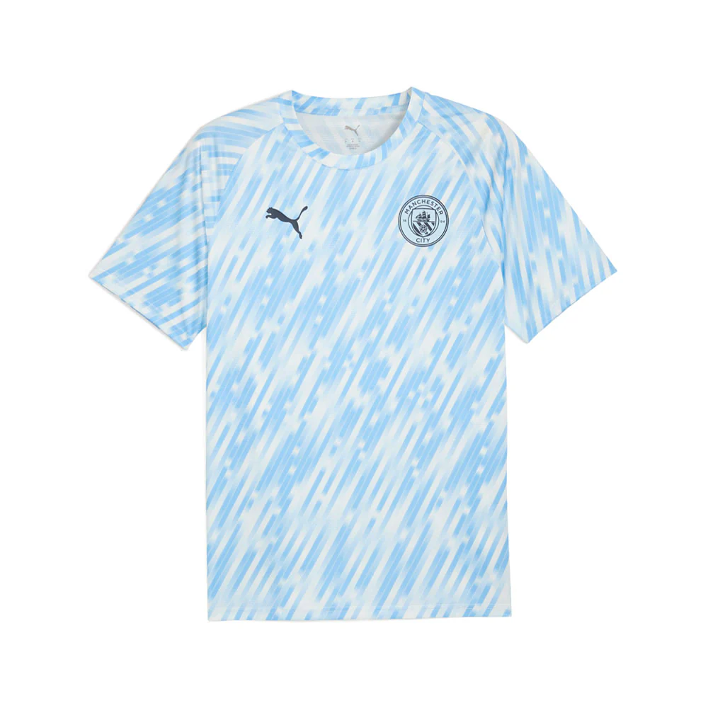 Manchester City F.C. Warm Up Crew Neck Short Sleeve Soccer Jersey