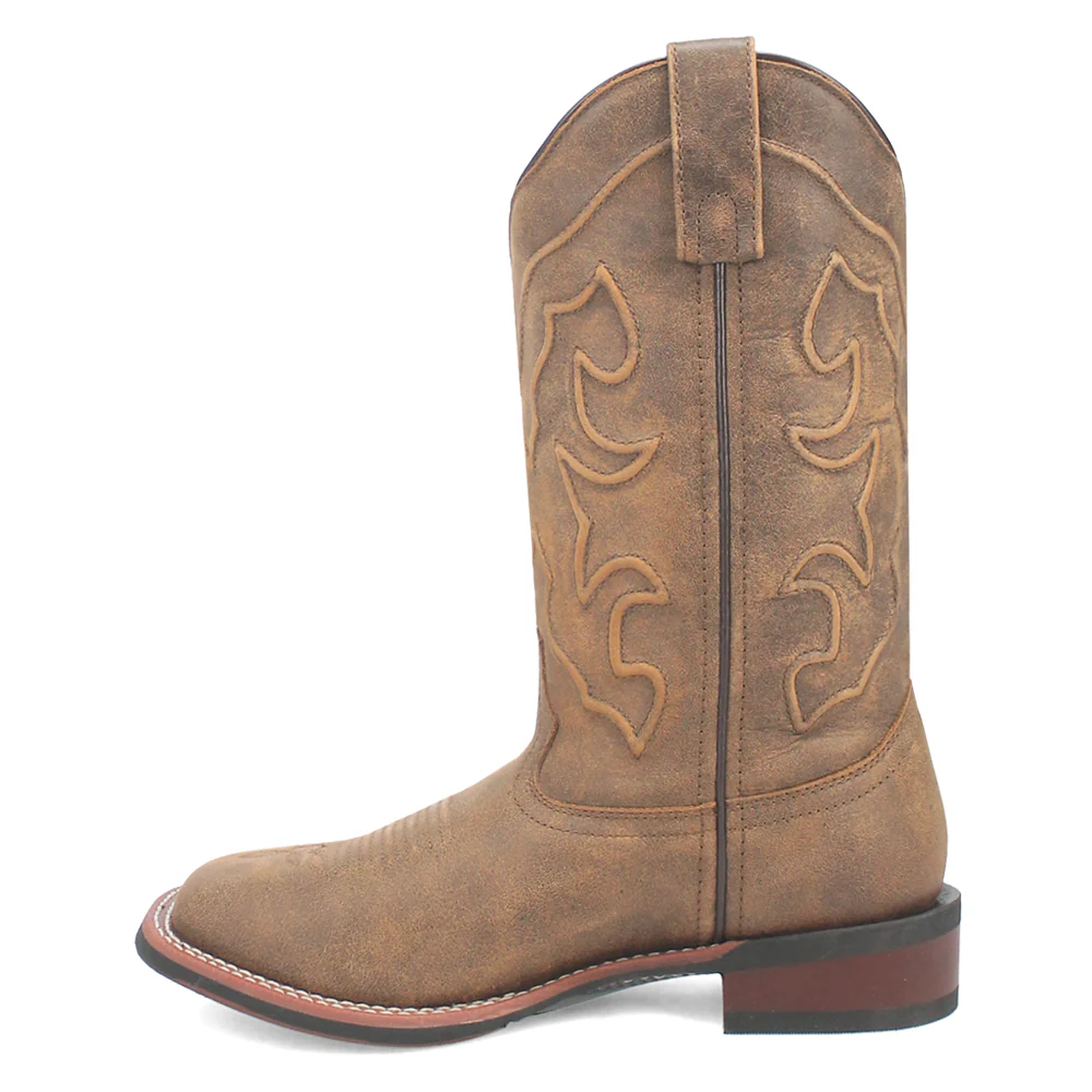 Megan Embroidered Square Toe Cowboy Boots - Image 3