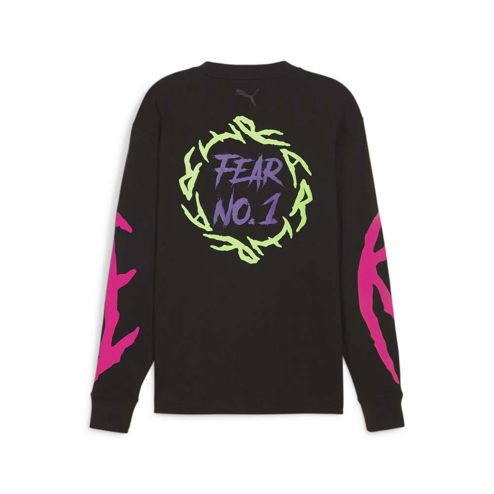 MELO X TOXIC Graphic Crew Neck Long Sleeve T-Shirt - Image 2