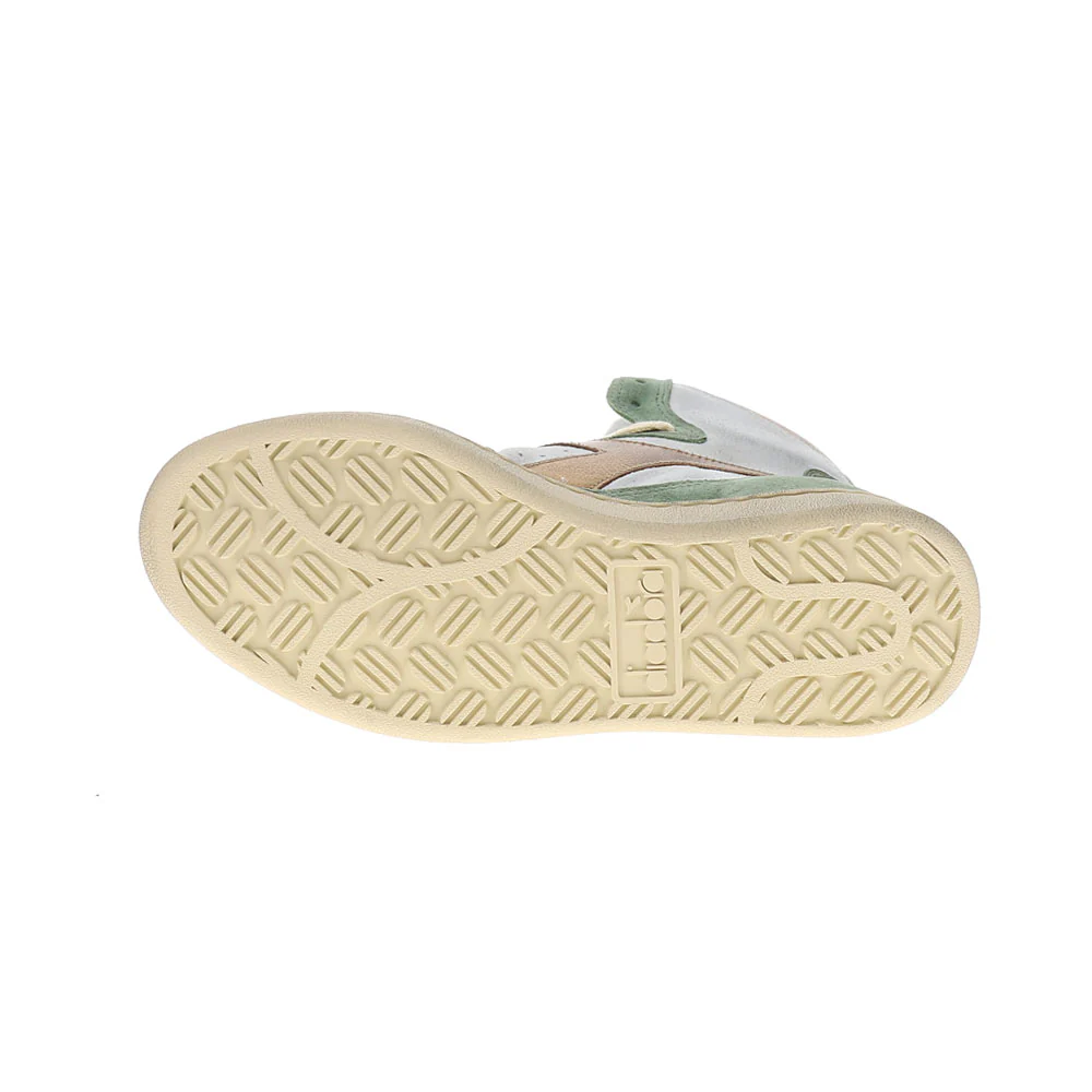 Mi Basket Low Metal Pigskin Used Lace Up Sneakers - Image 5