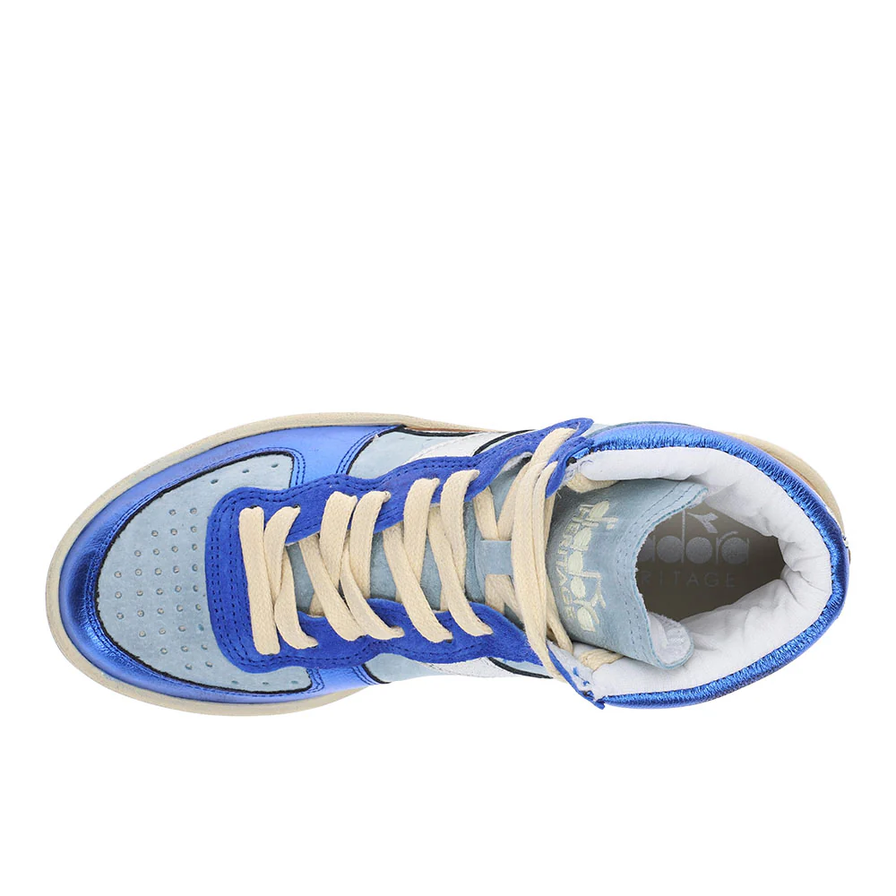 Mi Basket Metal Pigskin Used High Top Sneakers - Image 4
