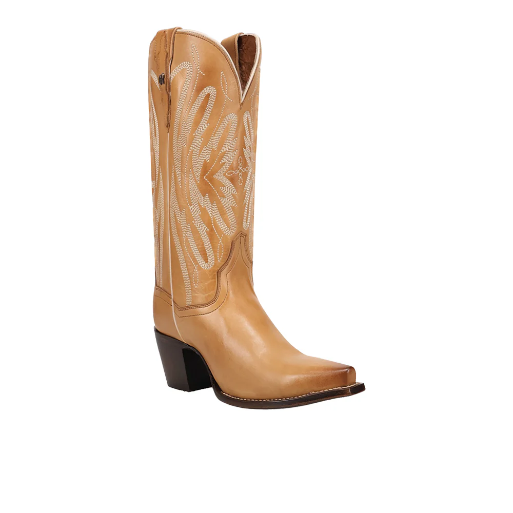 Mila Leather Snip Toe Pull On Cowboy Boots - Image 2