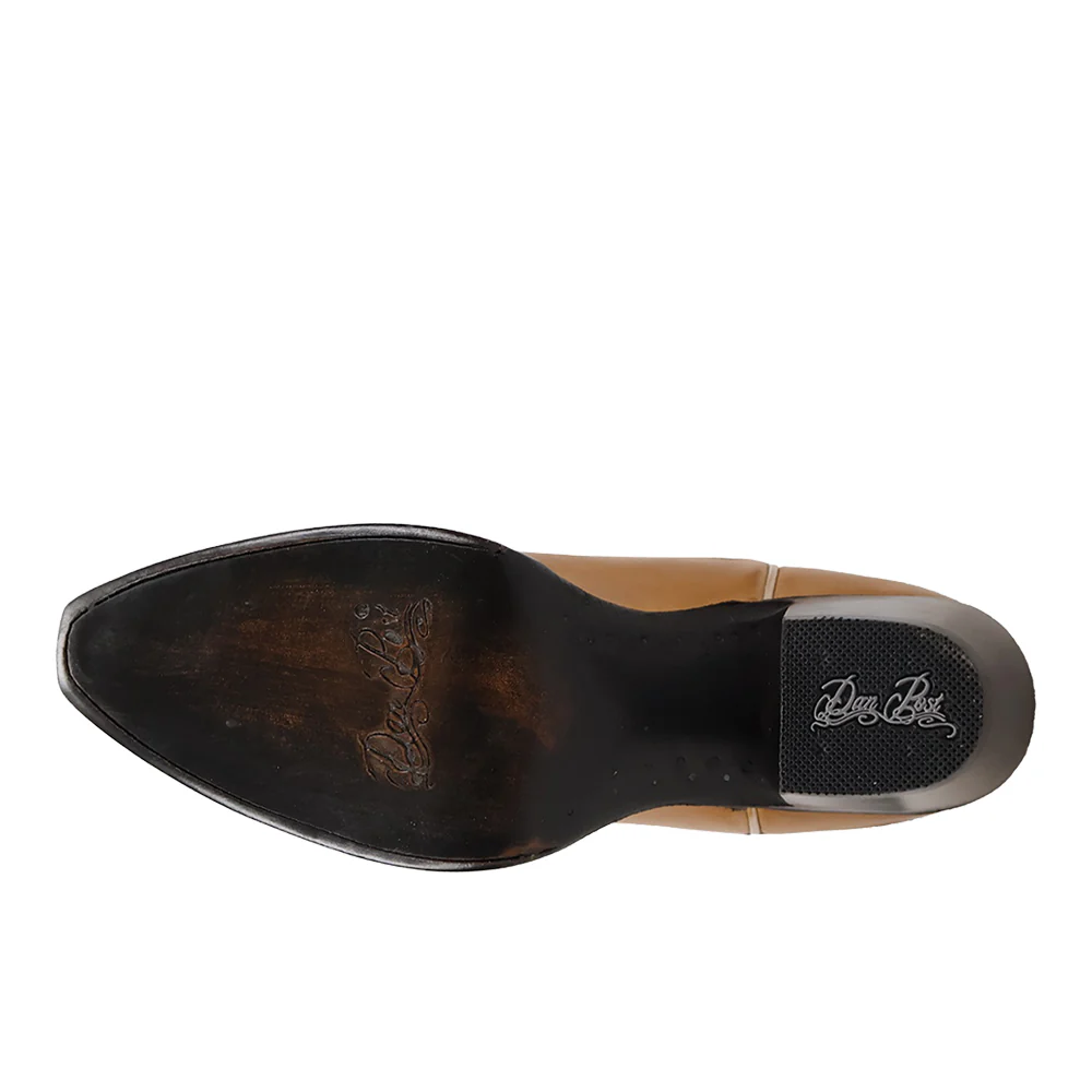 Mila Leather Snip Toe Pull On Cowboy Boots - Image 5