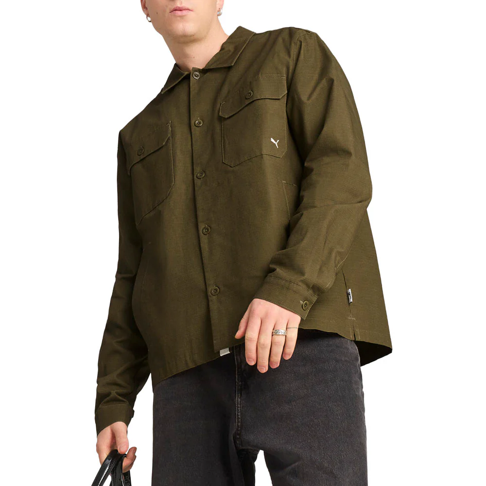 MMQ Ripstop Overshirt Button Down Jacket - Image 5