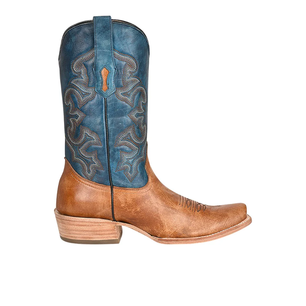 Embroidered Horseman Snip Toe Cowboy Boots