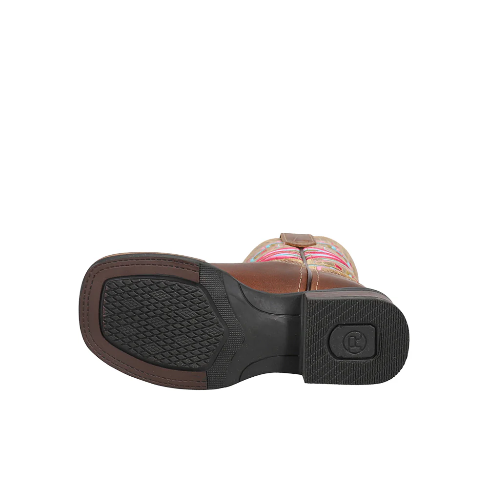 Monterey Aztec Square Toe Cowboy Boots (Little Kid-Big Kid) - Image 5