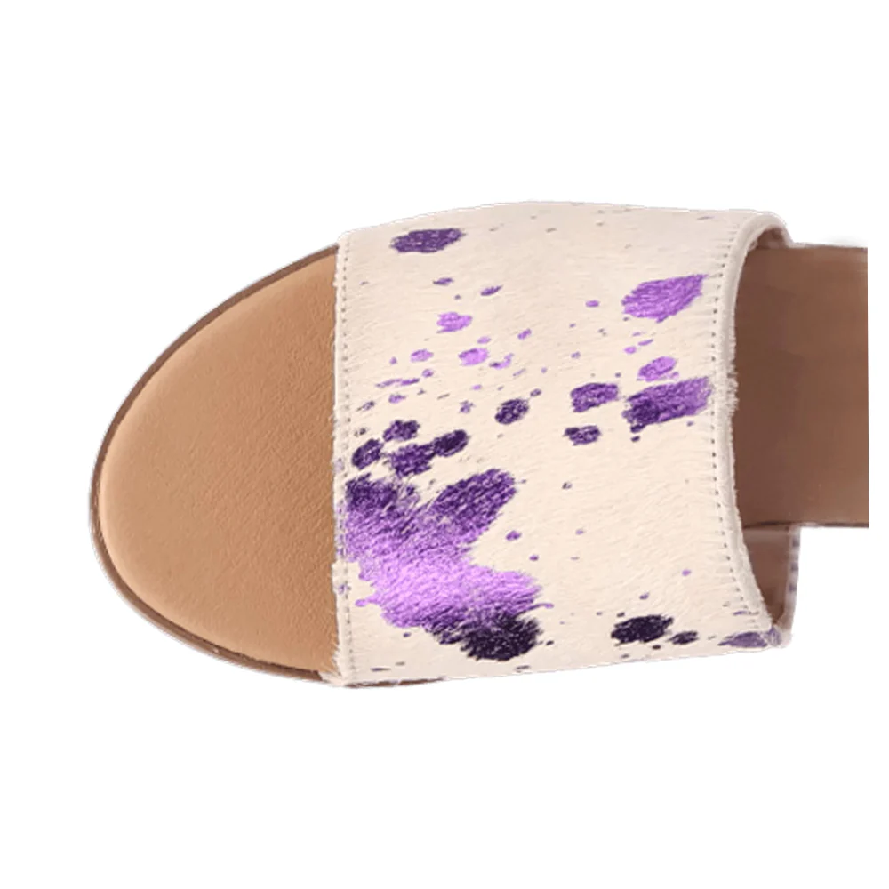 Moo Metallic Slide Sandals - Image 4