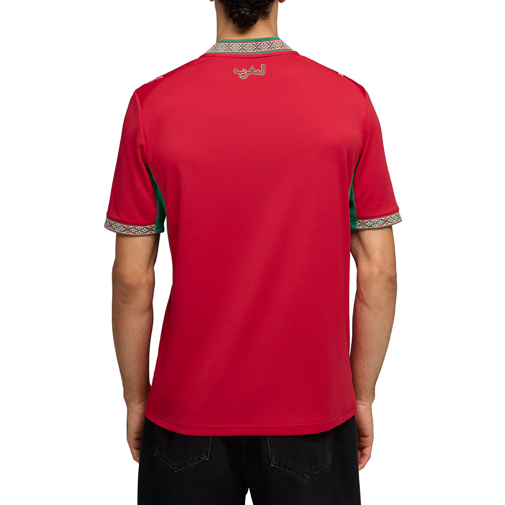 Morocco Home Henley Neck Short Sleeve Replica Jersey - Image 4