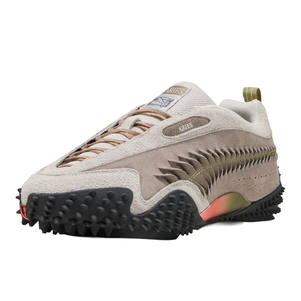 PUMA X ARIES Mostro Craft Lace Up Sneakers - Image 2