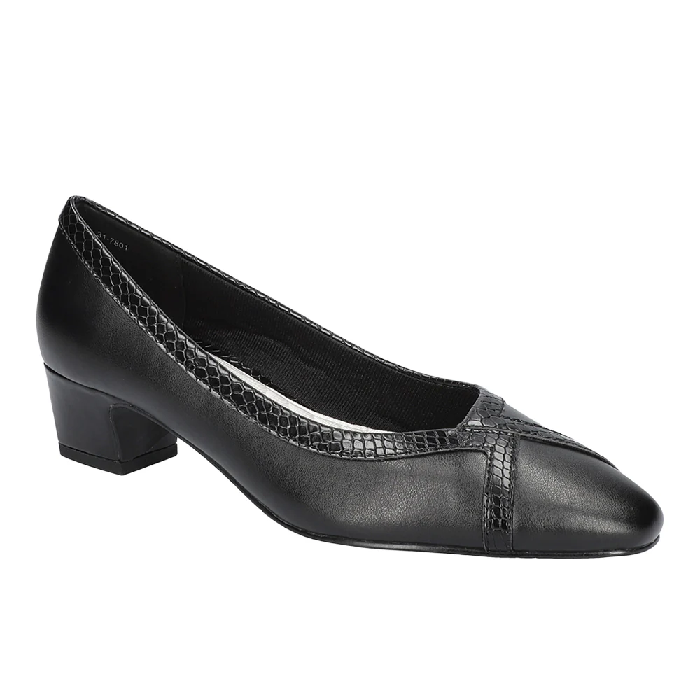 Myrtle Round Toe Block Heel Pumps - Image 2