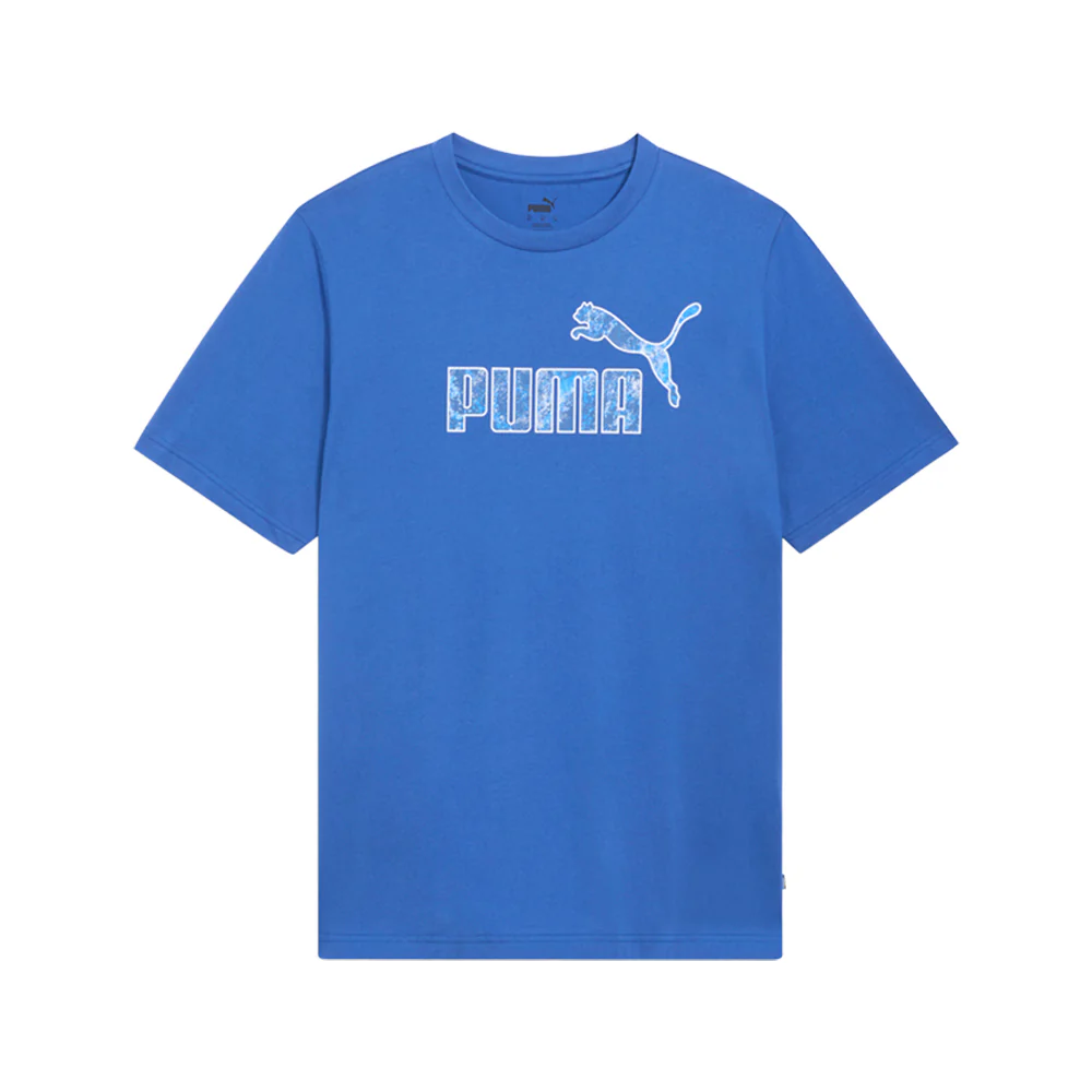 Nature Blur Fill Logo Crew Neck Short Sleeve T-Shirt