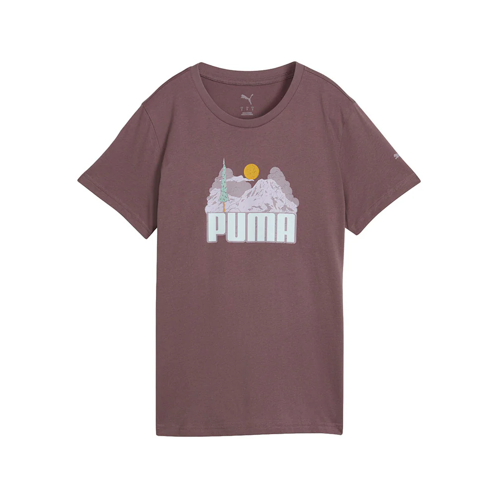 Nature Graphic Crew Neck Short Sleeve T-Shirt