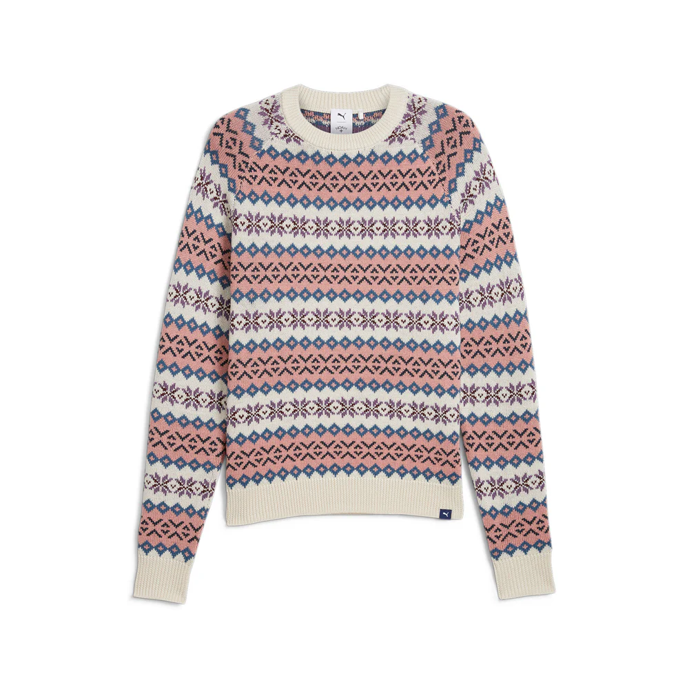 PUMA X NOAH Knitted Geometric Crew Neck Long Sleeve Sweater