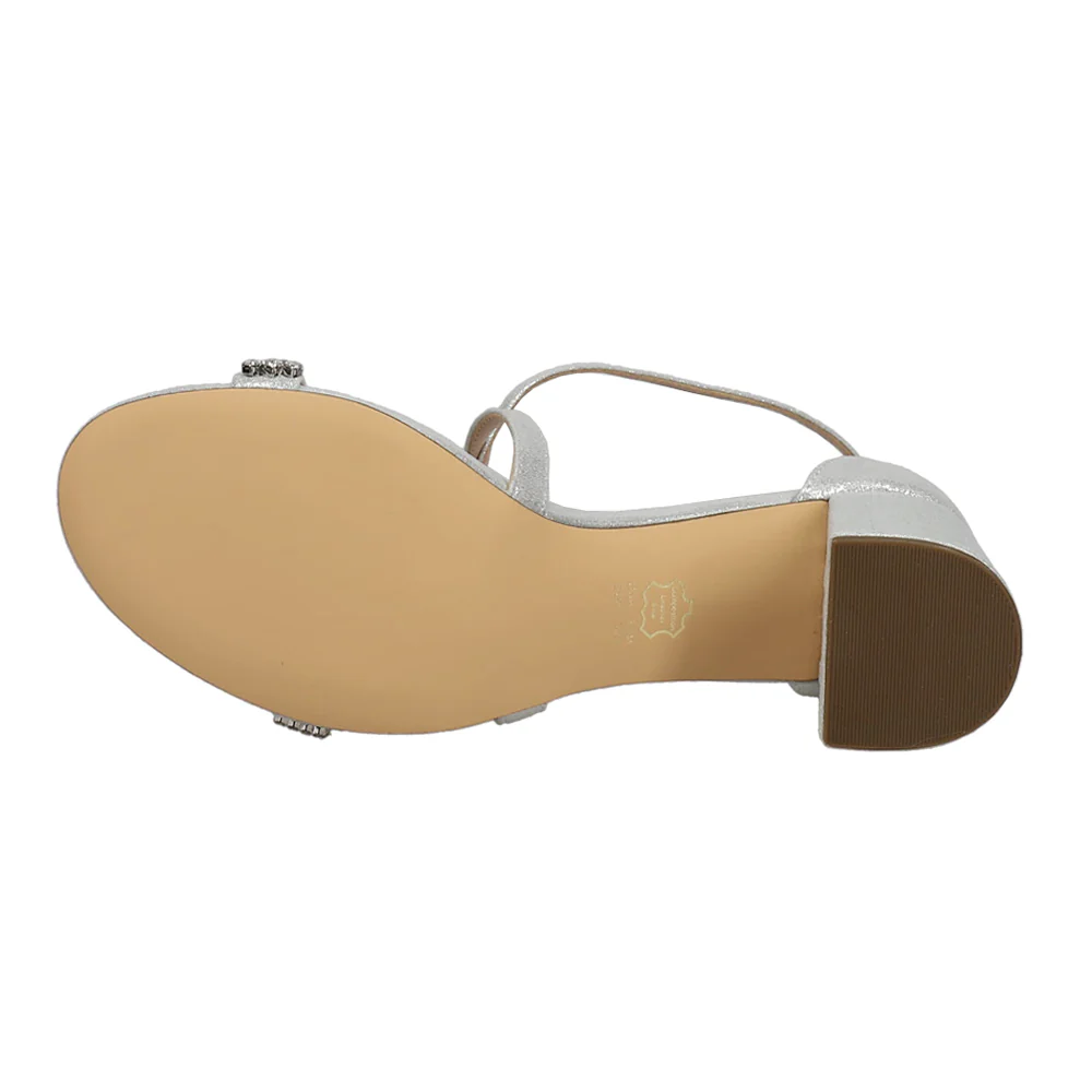 Nora Metallic Block Heel Sandals - Image 5
