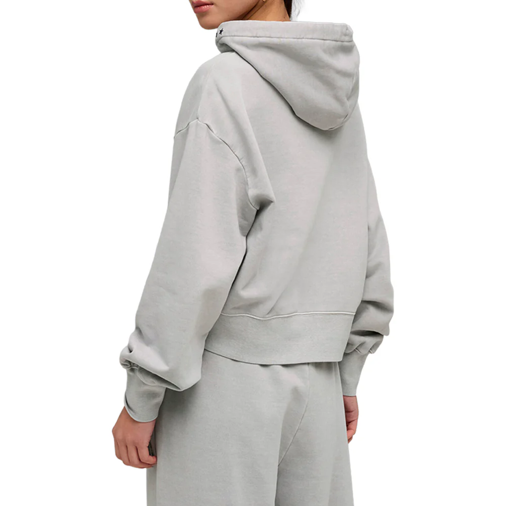 NYC Wardrobe Essentials Boxy Cropped Pullover Hoodie - Image 4