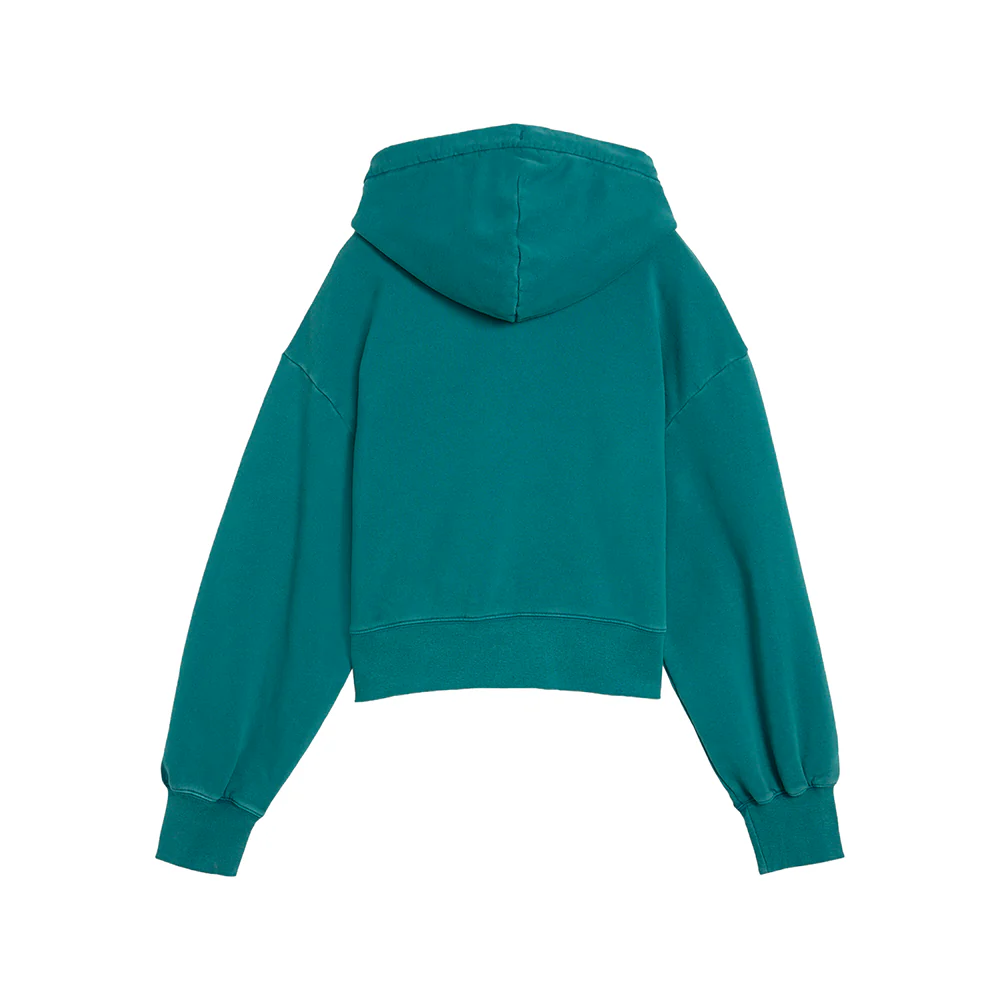 NYC Wardrobe Essentials Boxy Cropped Pullover Hoodie - Image 2