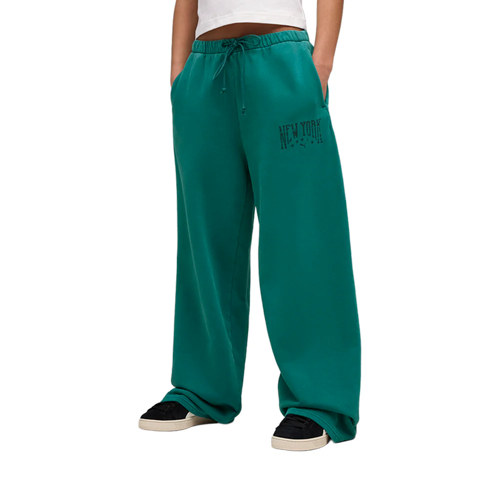NYC Wardrobe Essentials Wide Leg Sweatpants - Image 3