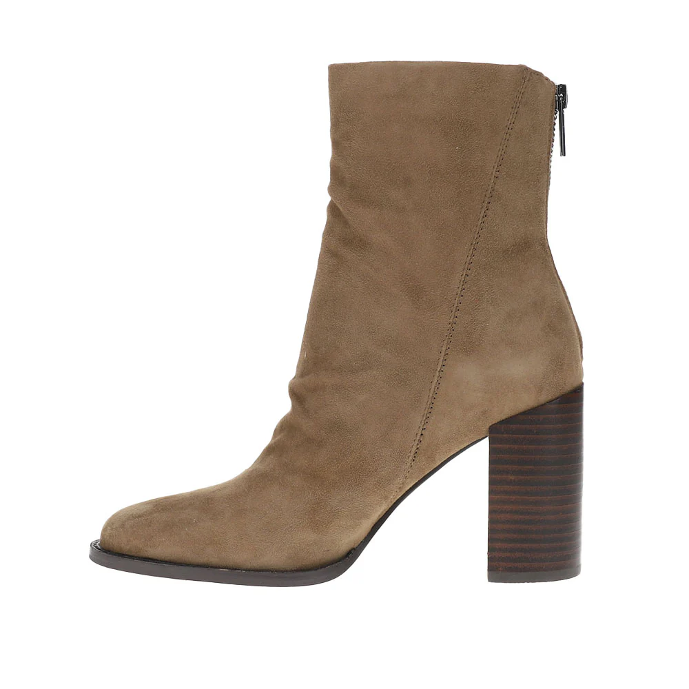 Obsession Round Toe Block Heel Zippered Boots - Image 3