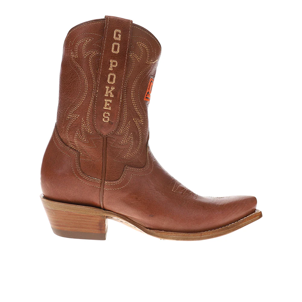 Oklahoma State Gameday Snip Toe Pull On Cowboy Boots
