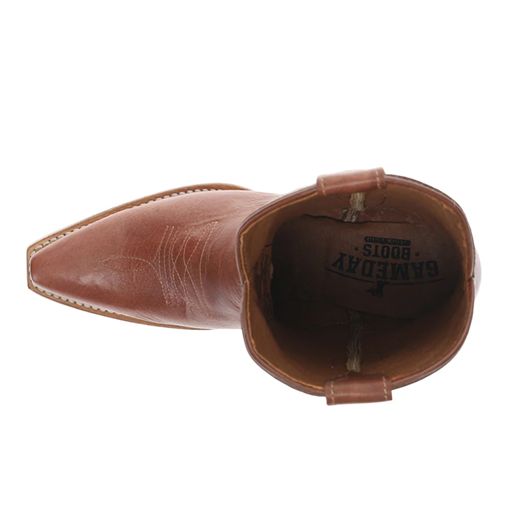 Oklahoma State Gameday Snip Toe Pull On Cowboy Boots - Image 4