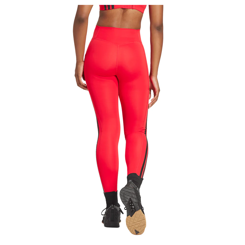 Optimé 3-Stripes Full-Length Athletic Leggings - Image 3