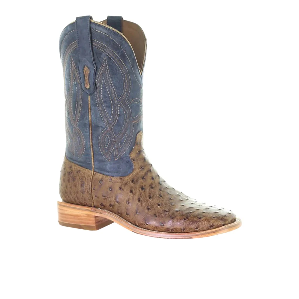 Ostrich Embroidered Square Toe Cowboy Boots - Image 2