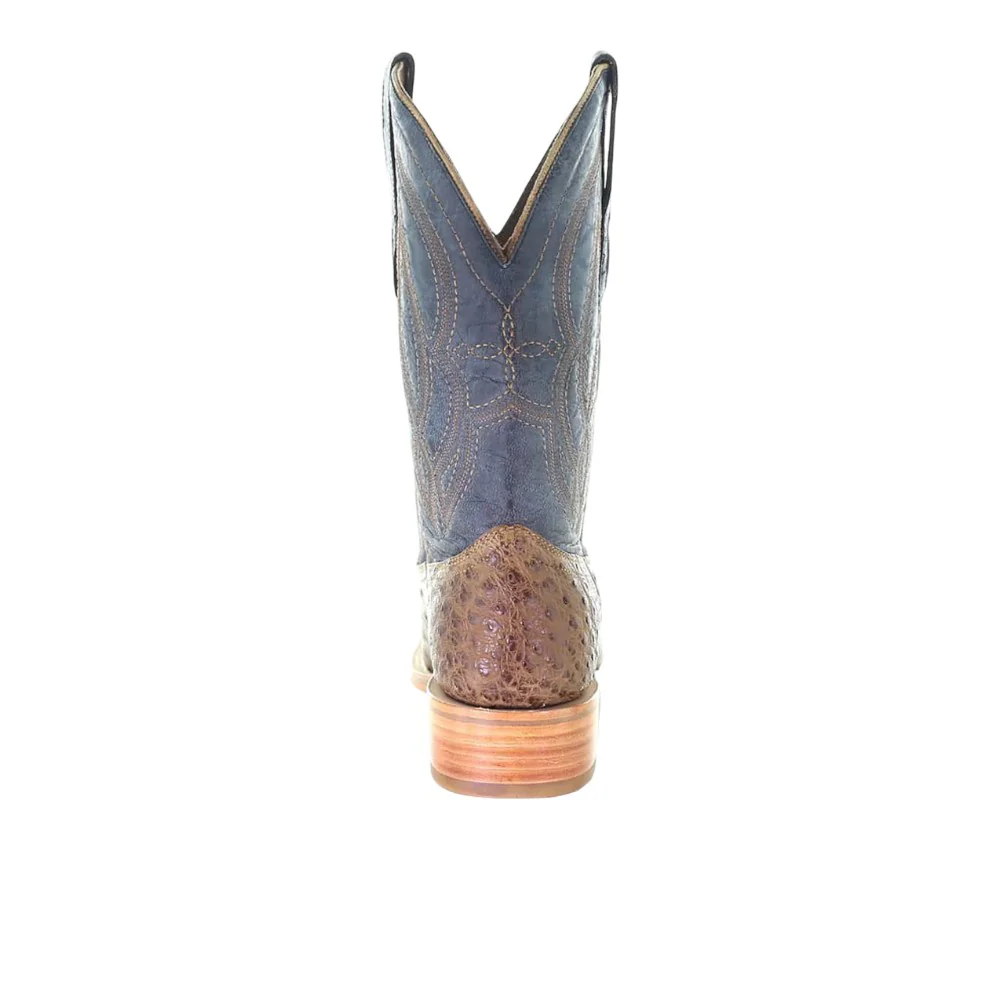 Ostrich Embroidered Square Toe Cowboy Boots - Image 5