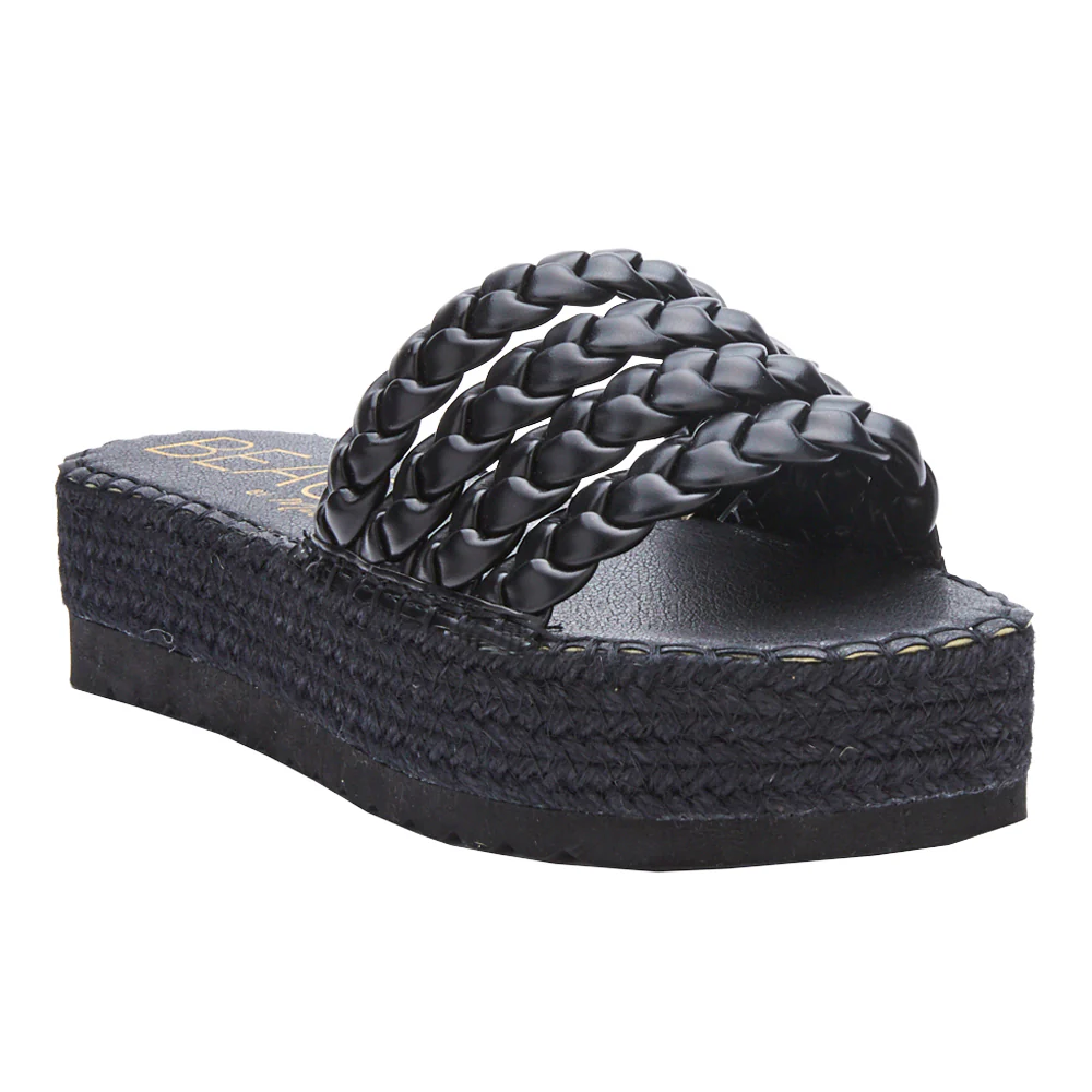 Pacific Espadrille Platform Slide Sandals - Image 2