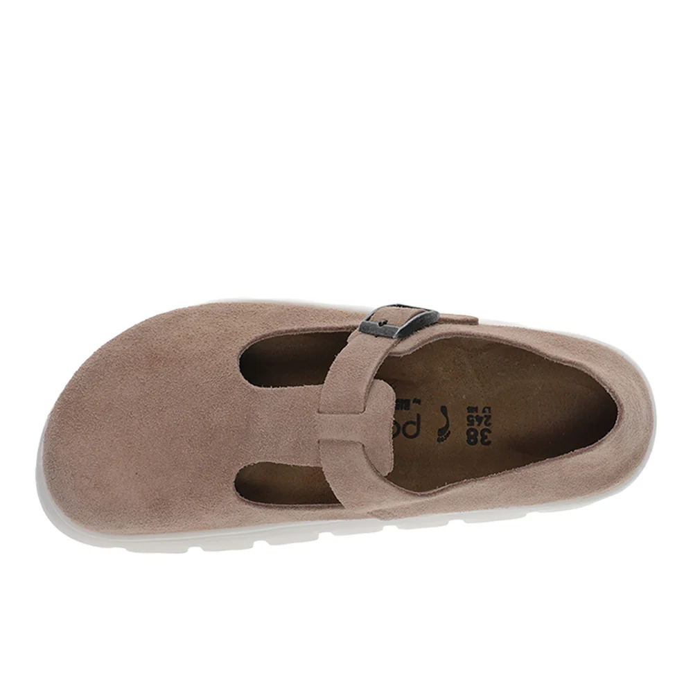 Paris Chunky Suede Leather Flats - Image 4