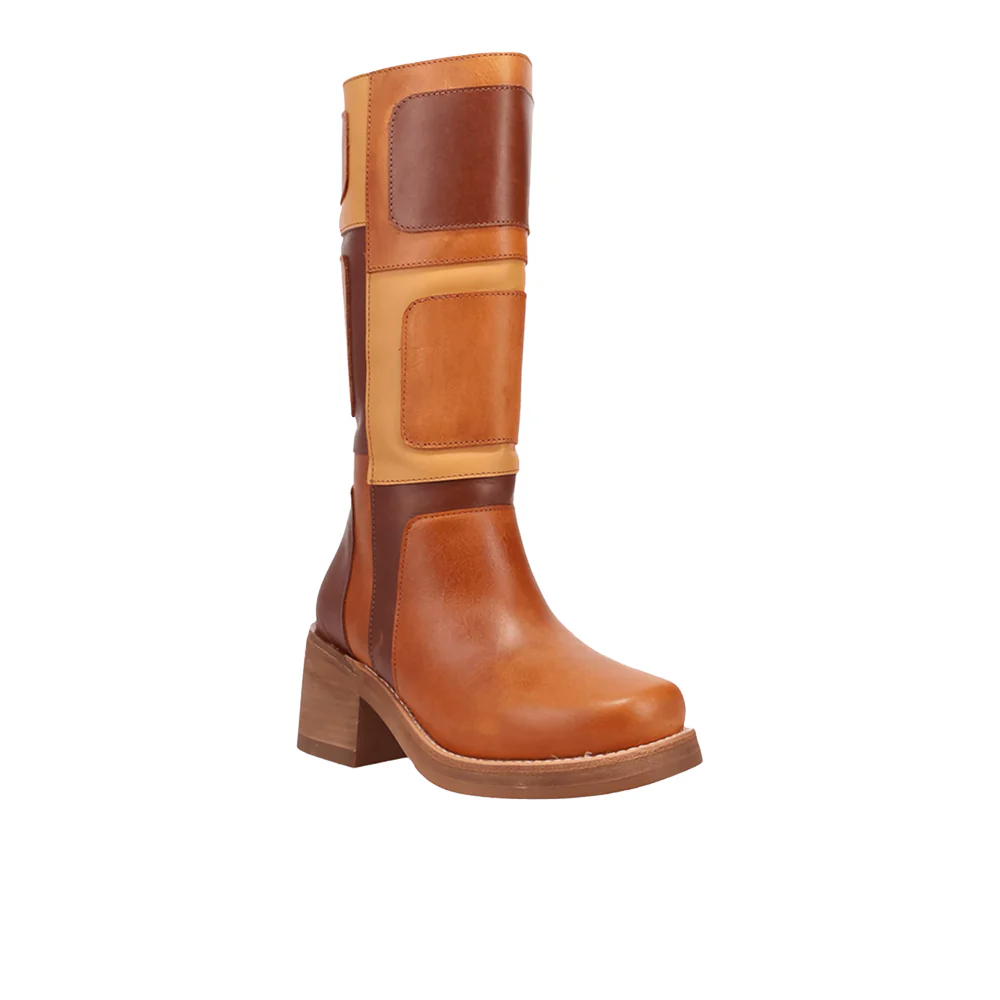 Patches Leather Boots - Image 2