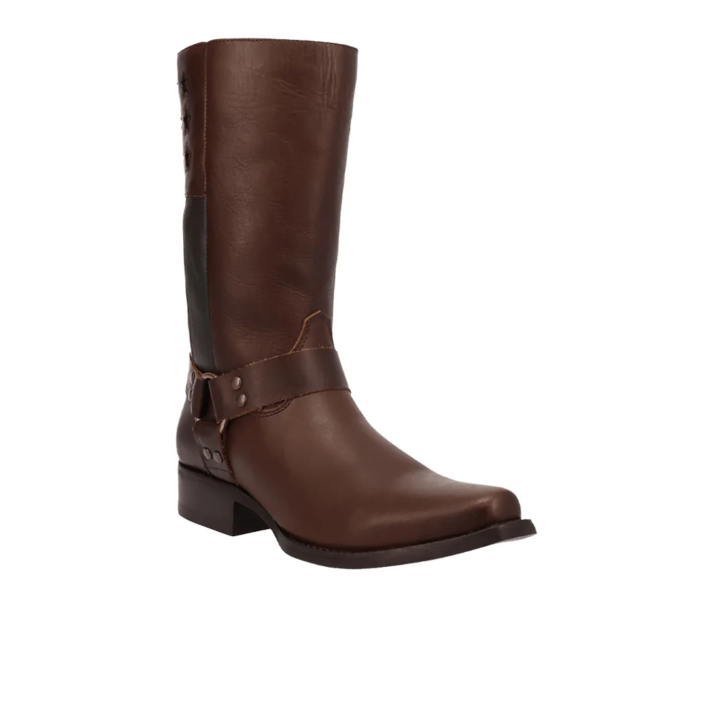 Patriot Leather Square Toe Pull On Boots - Image 2