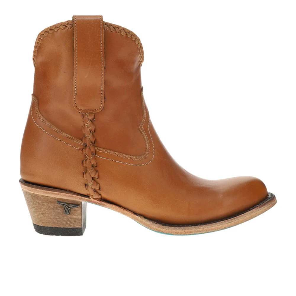 Plain Jane Braided Round Toe Cowboy Bootie