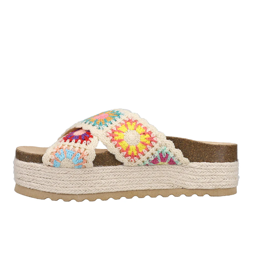 Plays Floral Espadrille Platform Sandals - Image 3