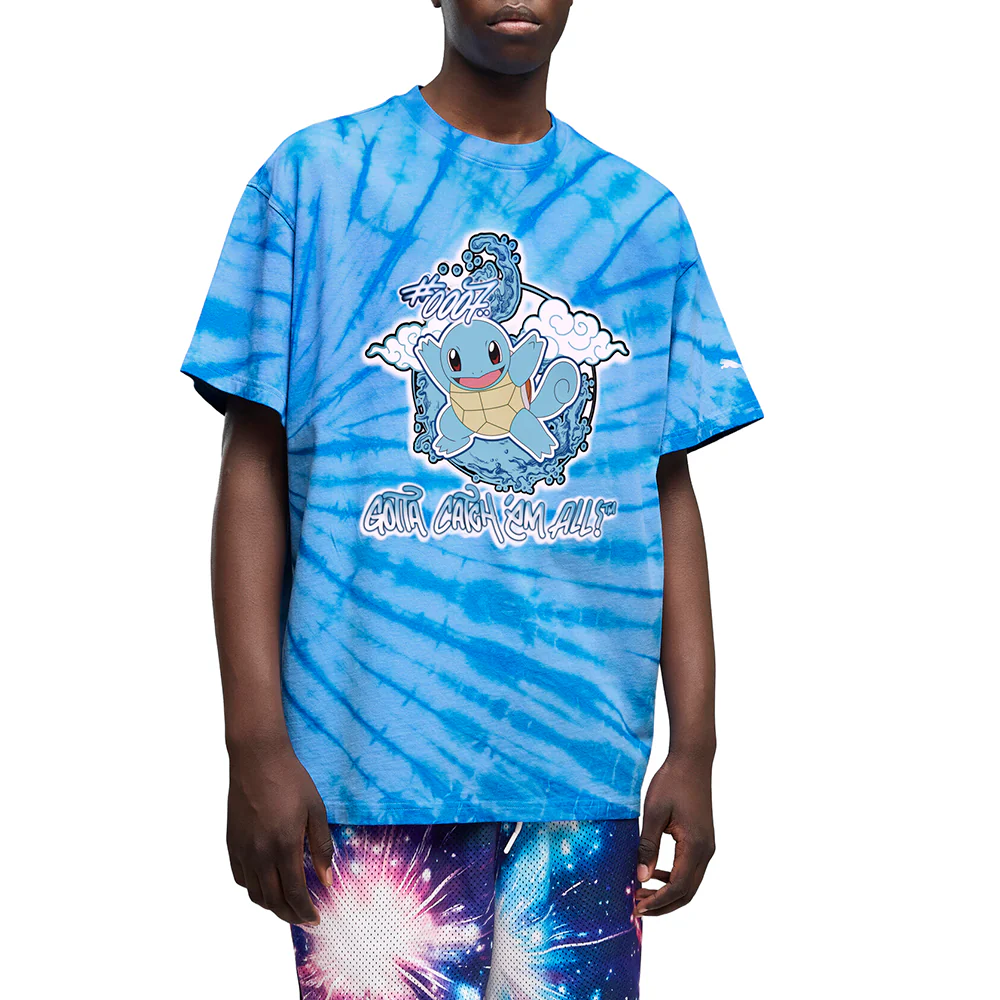 Pokemon X Hoops Squirtle Crew Neck Short Sleeve T-Shirt - Image 3