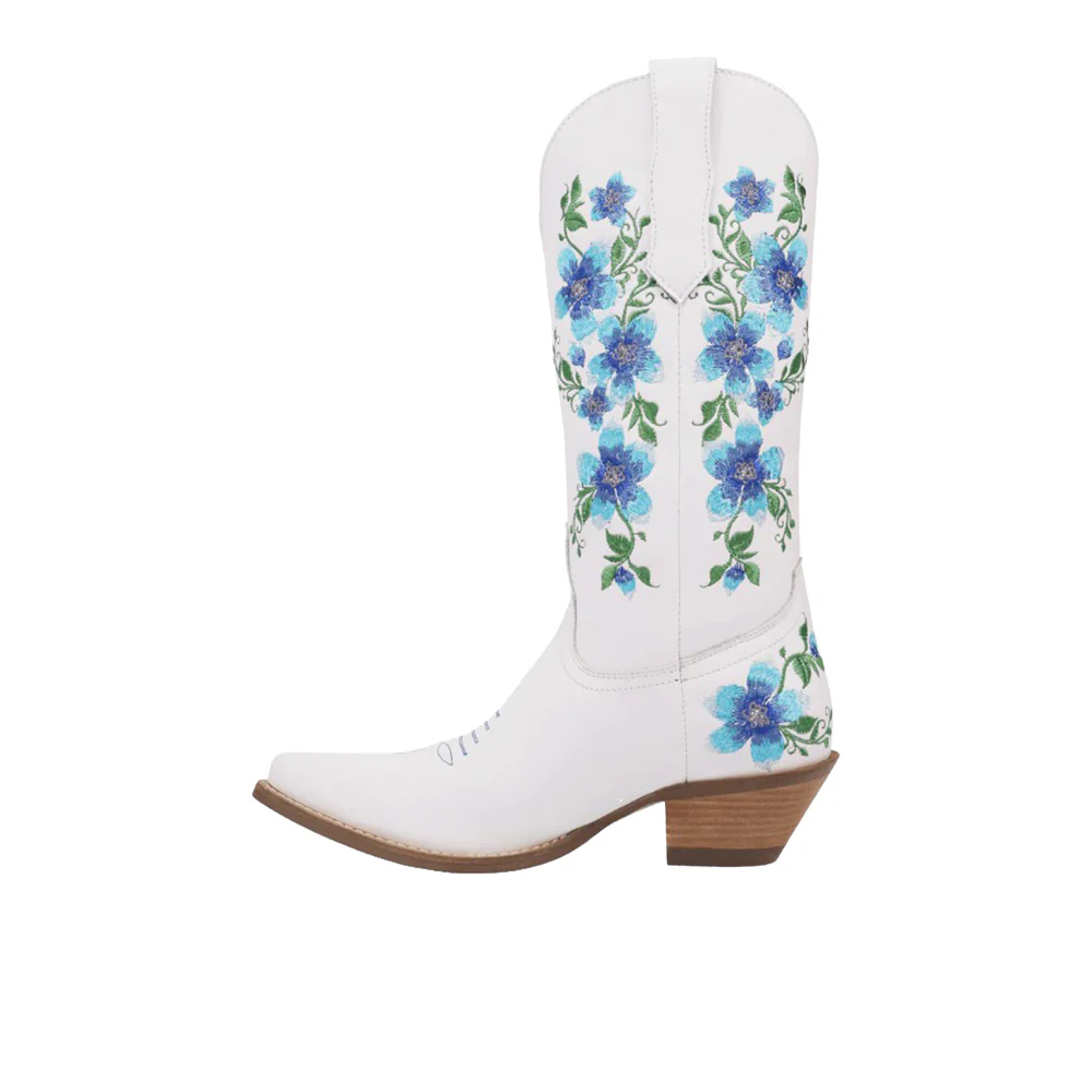 Posie Floral Leather Boots - Image 3