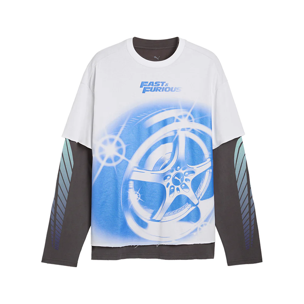 FAST AND FURIOUS Crew Neck Long Sleeve T-Shirt