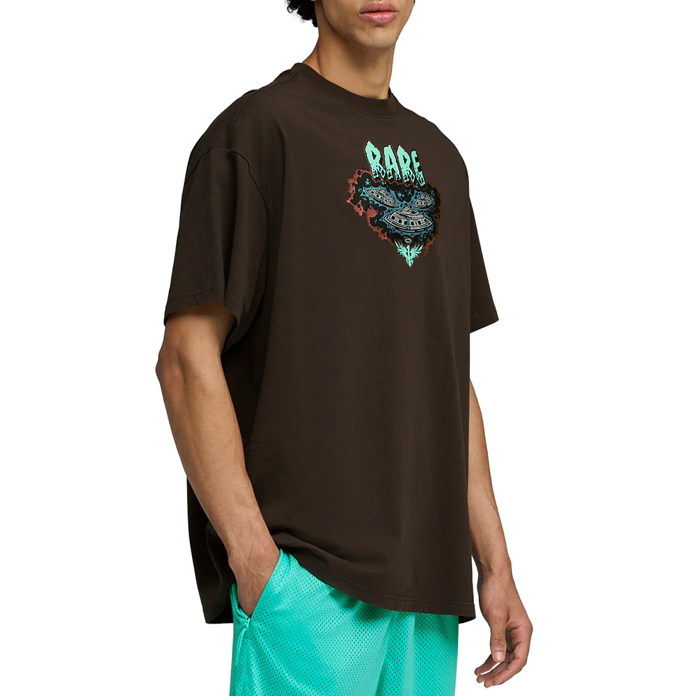 PUMA X LAMELO World Tee I Graphic Crew Neck Short Sleeve T-Shirt - Image 3
