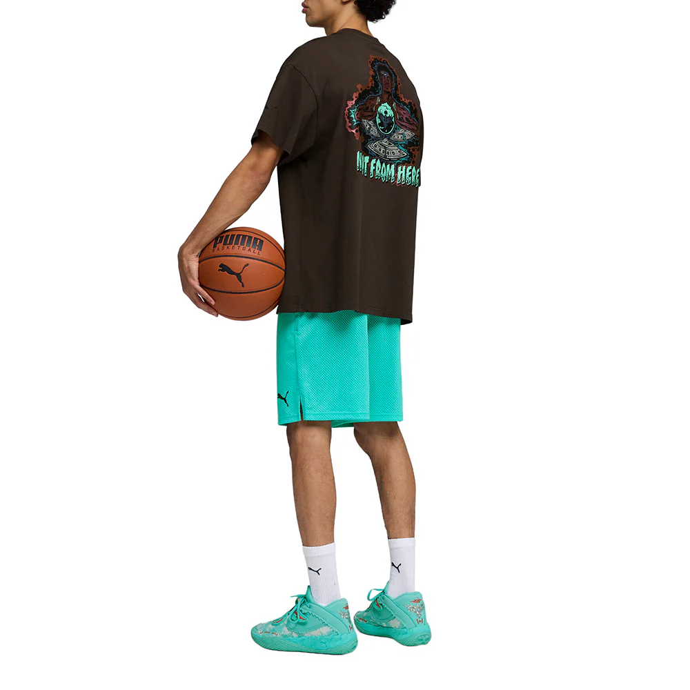 PUMA X LAMELO World Tee I Graphic Crew Neck Short Sleeve T-Shirt - Image 5