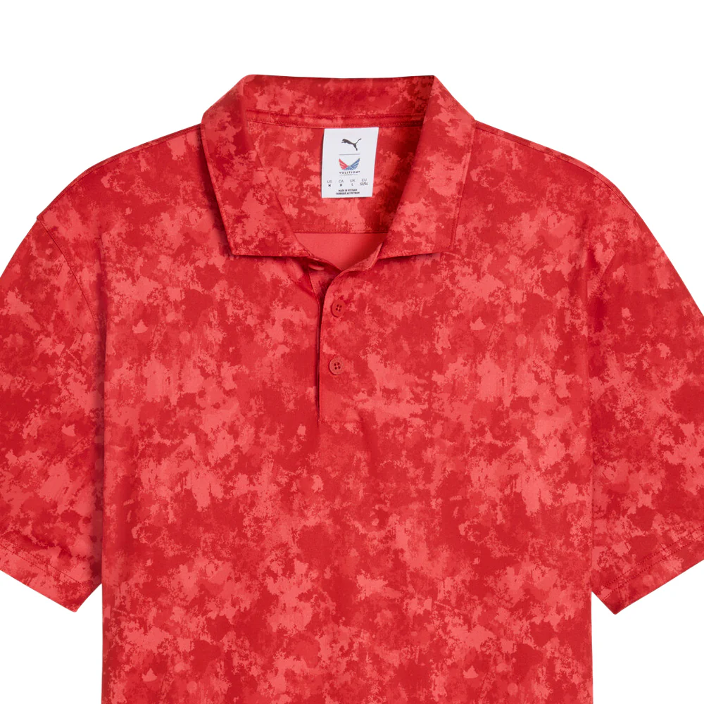 PUMA X Volition Camo Short Sleeve Golf Polo Shirt - Image 4