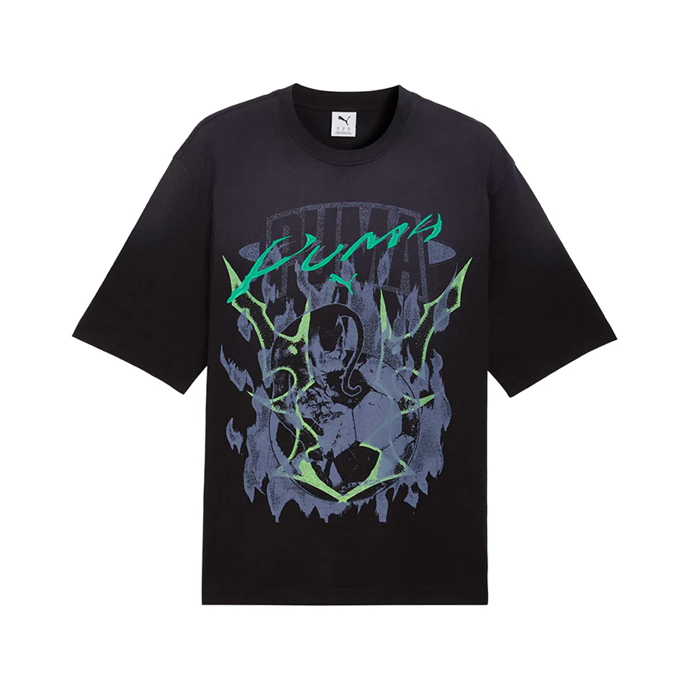 Pumatech-X Washed Graphic Crew Neck Short Sleeve T-Shirt