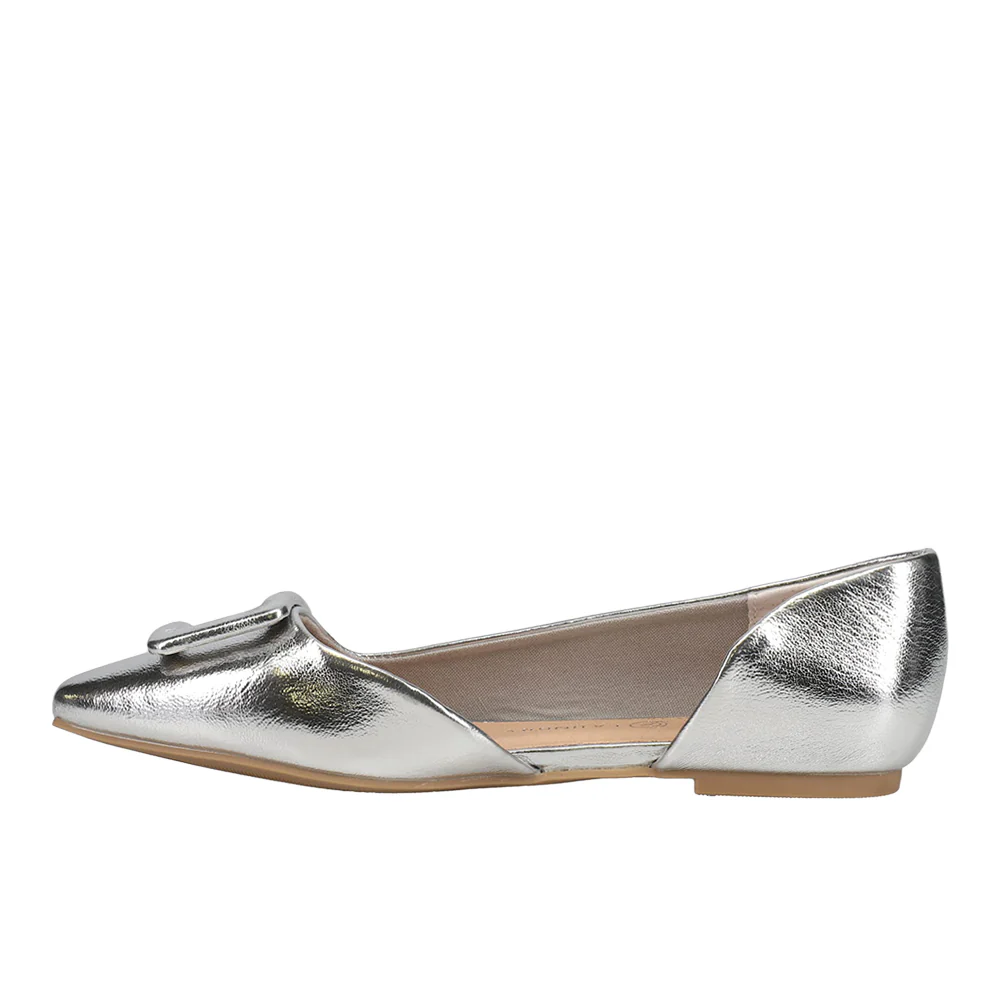 Raelynn Metallic Slip On Flats - Image 3