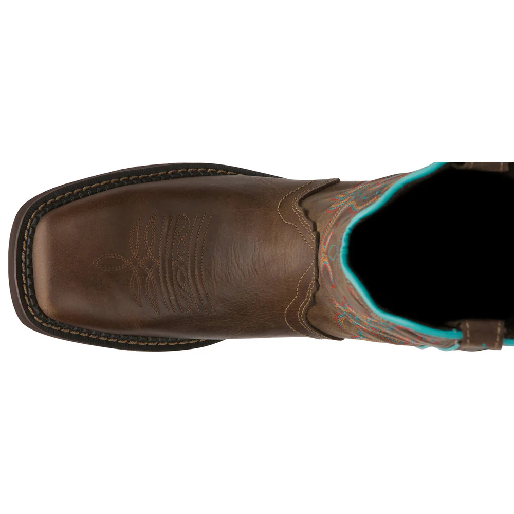 Raya Embroidered Square Toe Cowboy Boots - Image 4