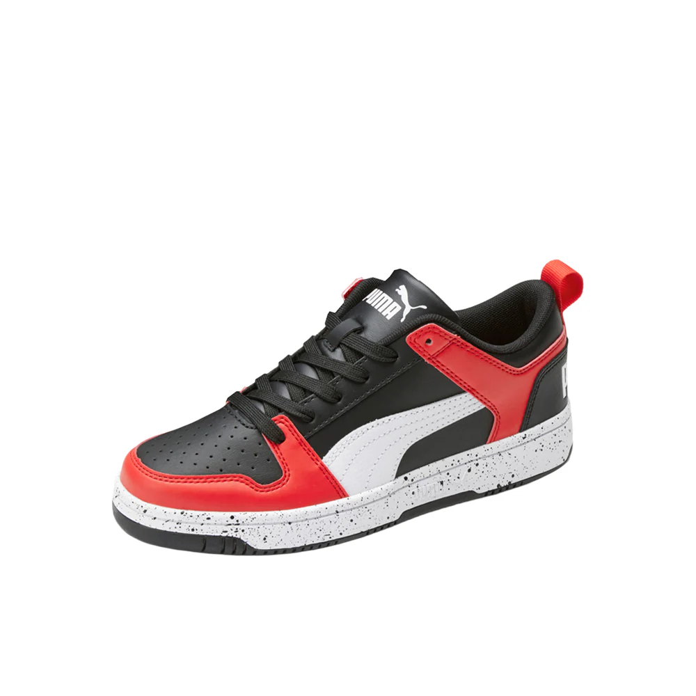 Rebound Layup Lo Speckle Lace Up Sneakers (Youth) - Image 2
