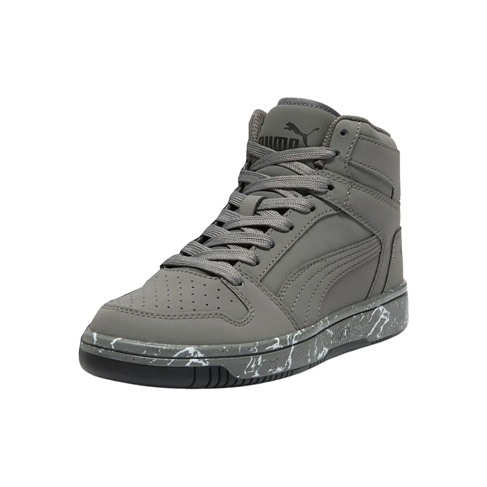 Rebound Layup Marble Nubuck High Top Sneakers (Big Kids) - Image 2