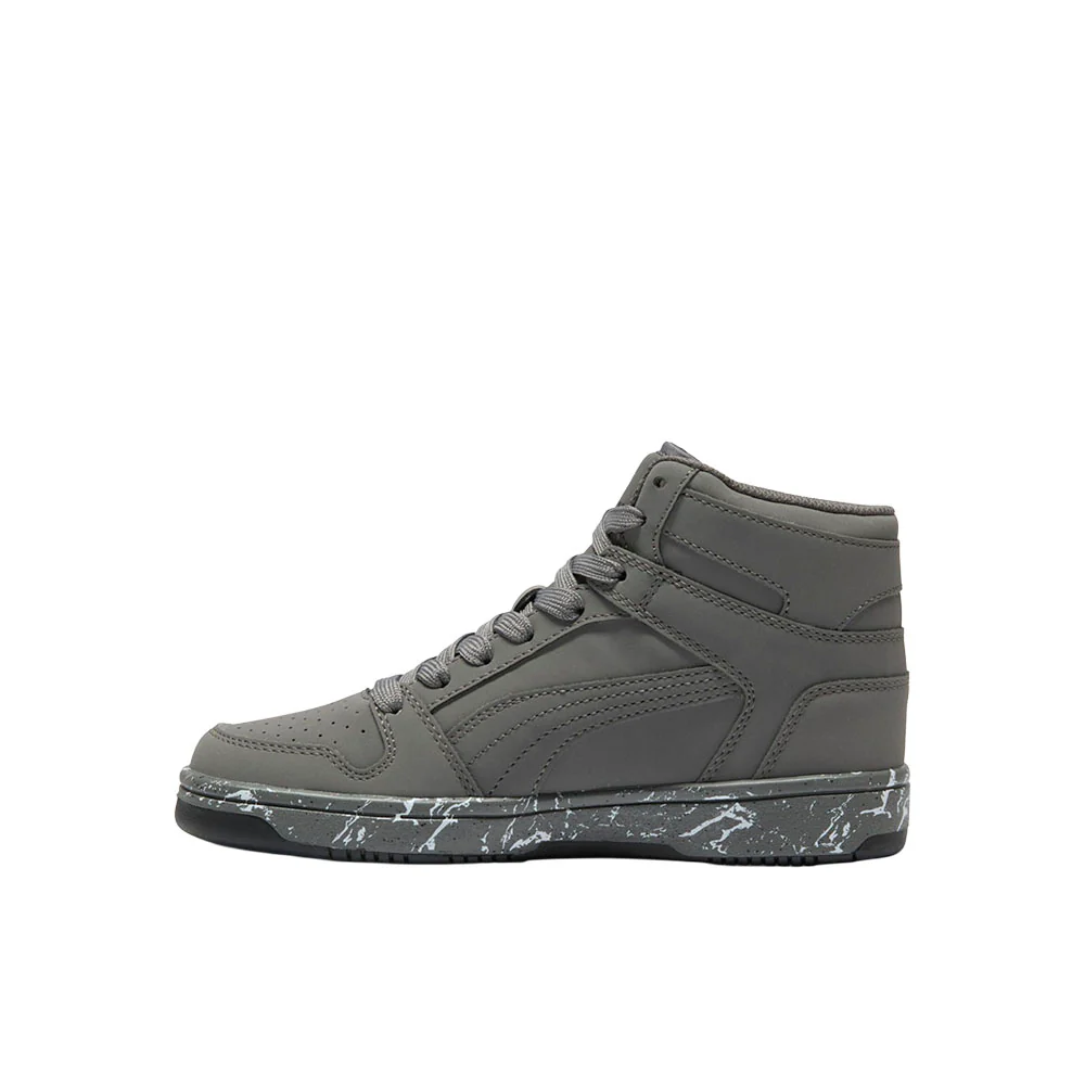 Rebound Layup Marble Nubuck High Top Sneakers (Big Kids) - Image 3