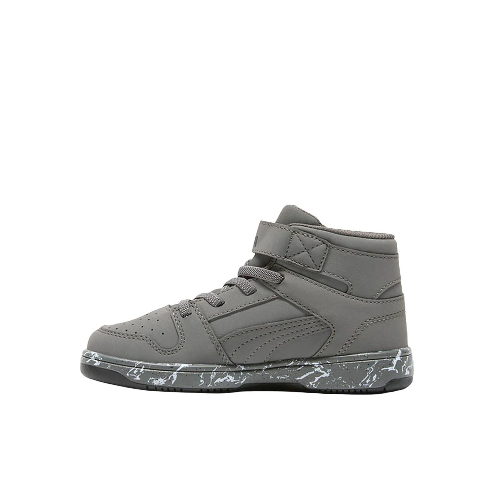 Rebound Layup Marble Lace Up Sneakers (Little Kid) - Image 3