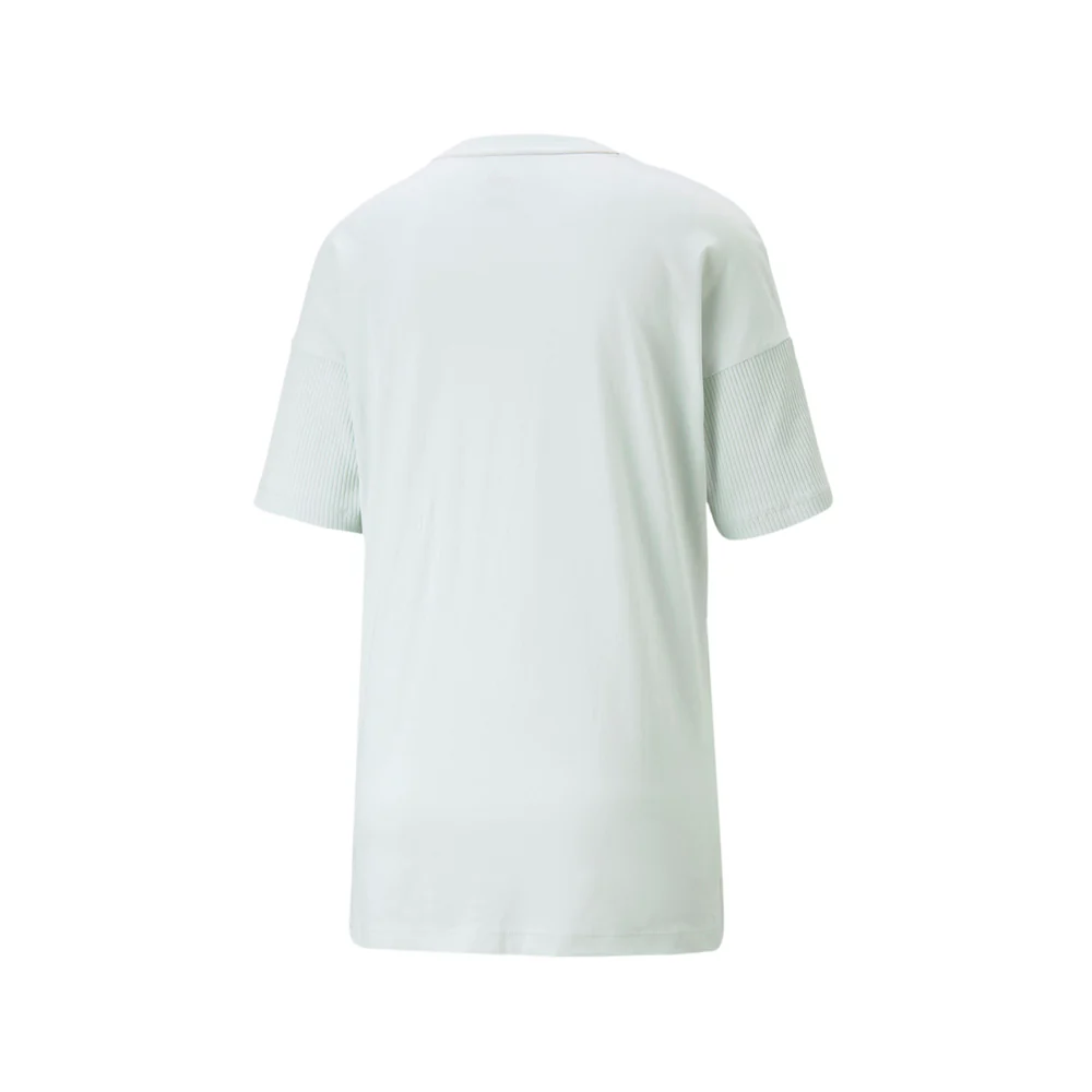 Relaxed Rib Crew Neck Short Sleeve T-Shirt - Image 2